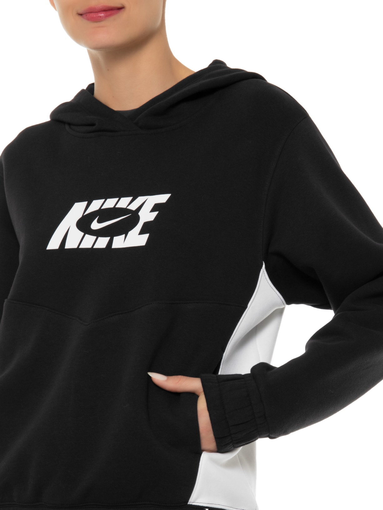 Blusa Feminina W Nsw Ic Flc Hoodie Ce Preto Nike