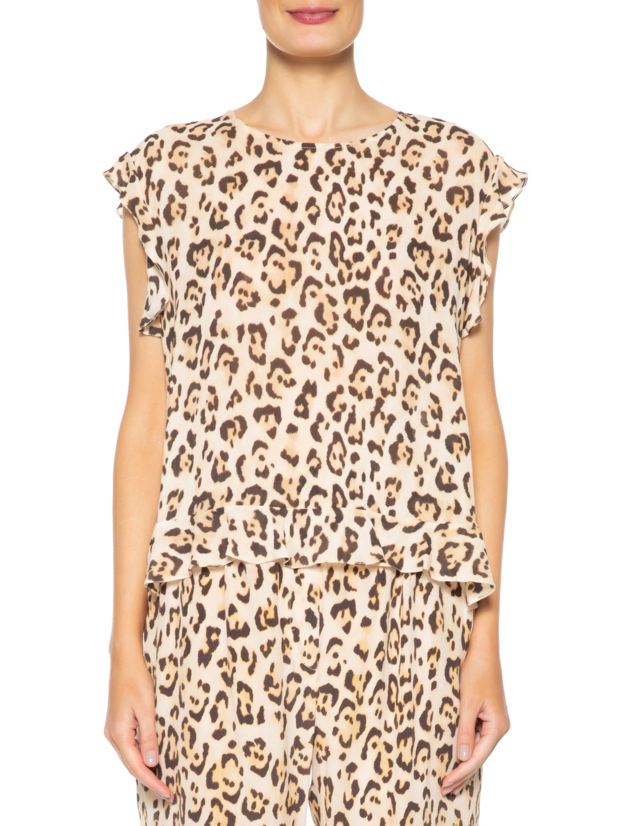 Blusa Feminina Wizzi Casati Animal Print Animale