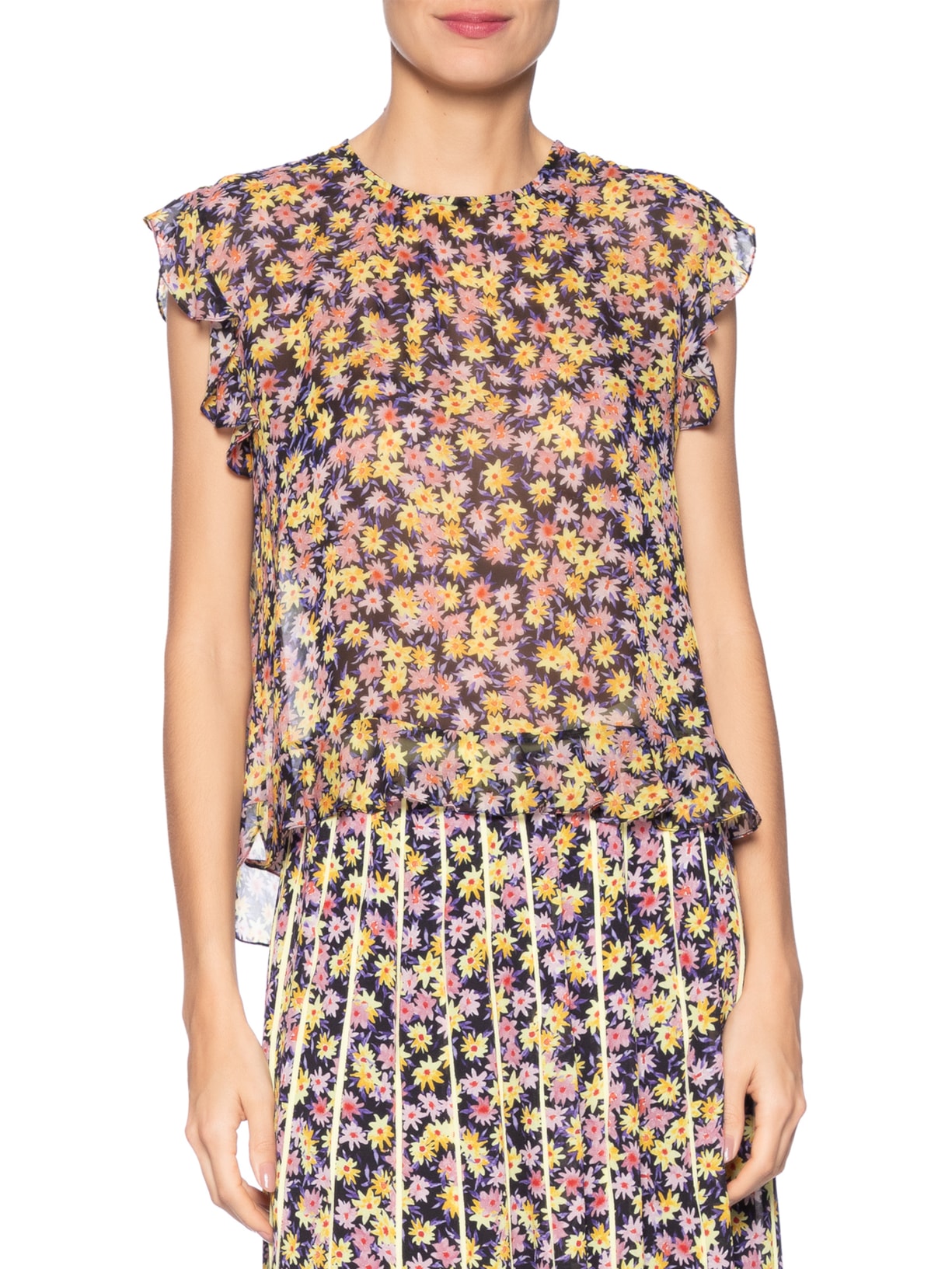 Blusa Feminina Wizzi Liberty Art Color Rosa Animale