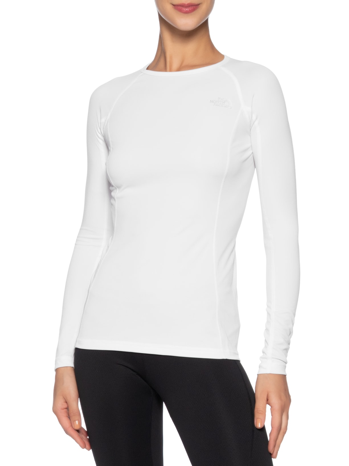 Blusa Feminina WLight L/S Crew Neck HGR Branco The North Face