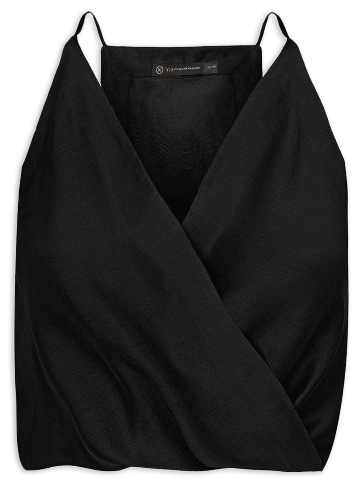 Blusa Feminina Wrap Slim - Preto