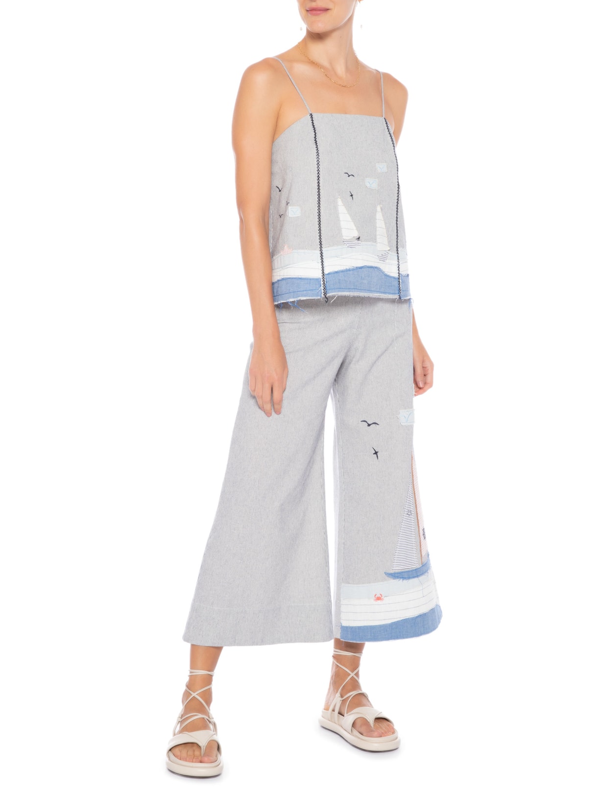 Blusa Feminina Zélia Cinza Le Soleil D'été