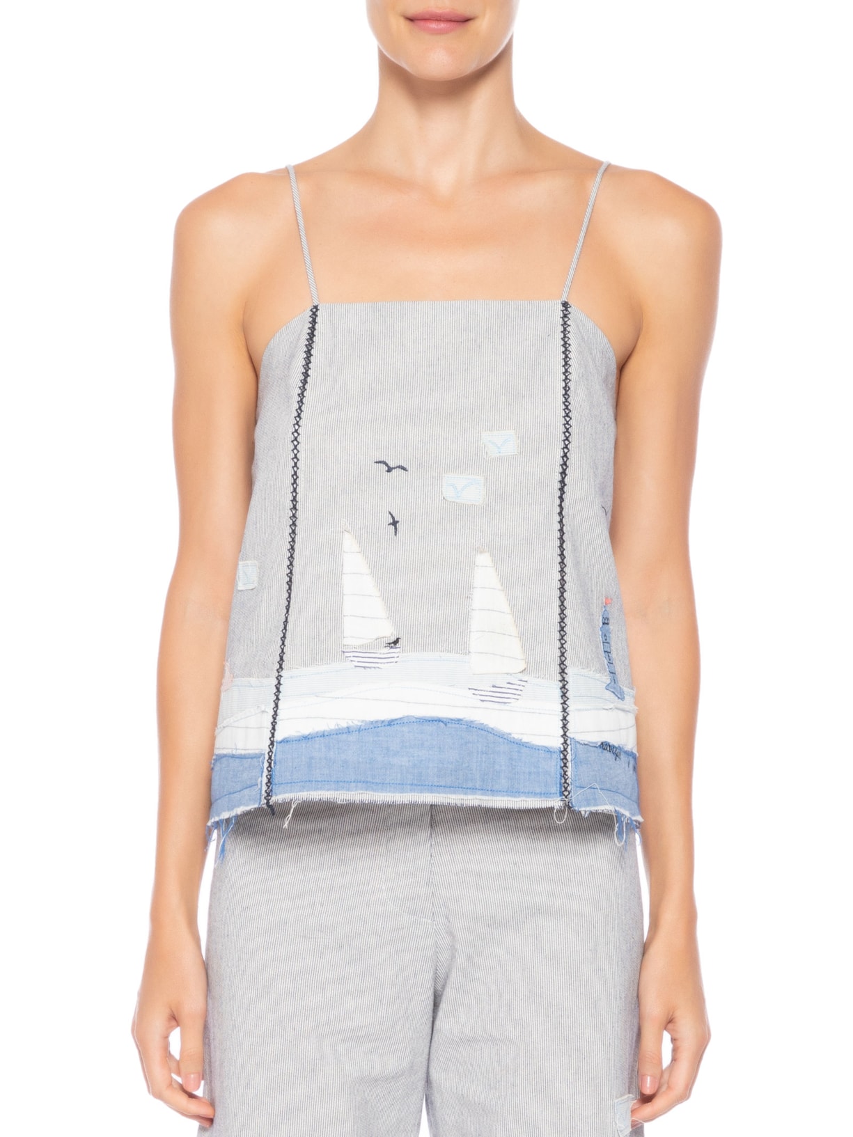 Blusa Feminina Zélia Cinza Le Soleil D'été