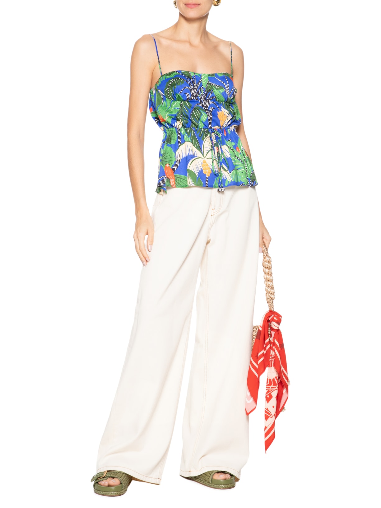 Blusa Feminino Ilha Da Noite Azul  Farm