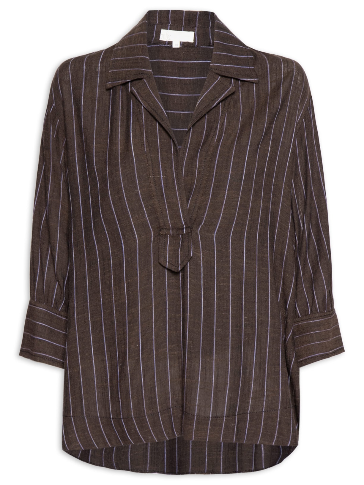 Blusa Feminino Linen Fluid Beverly – Marrom