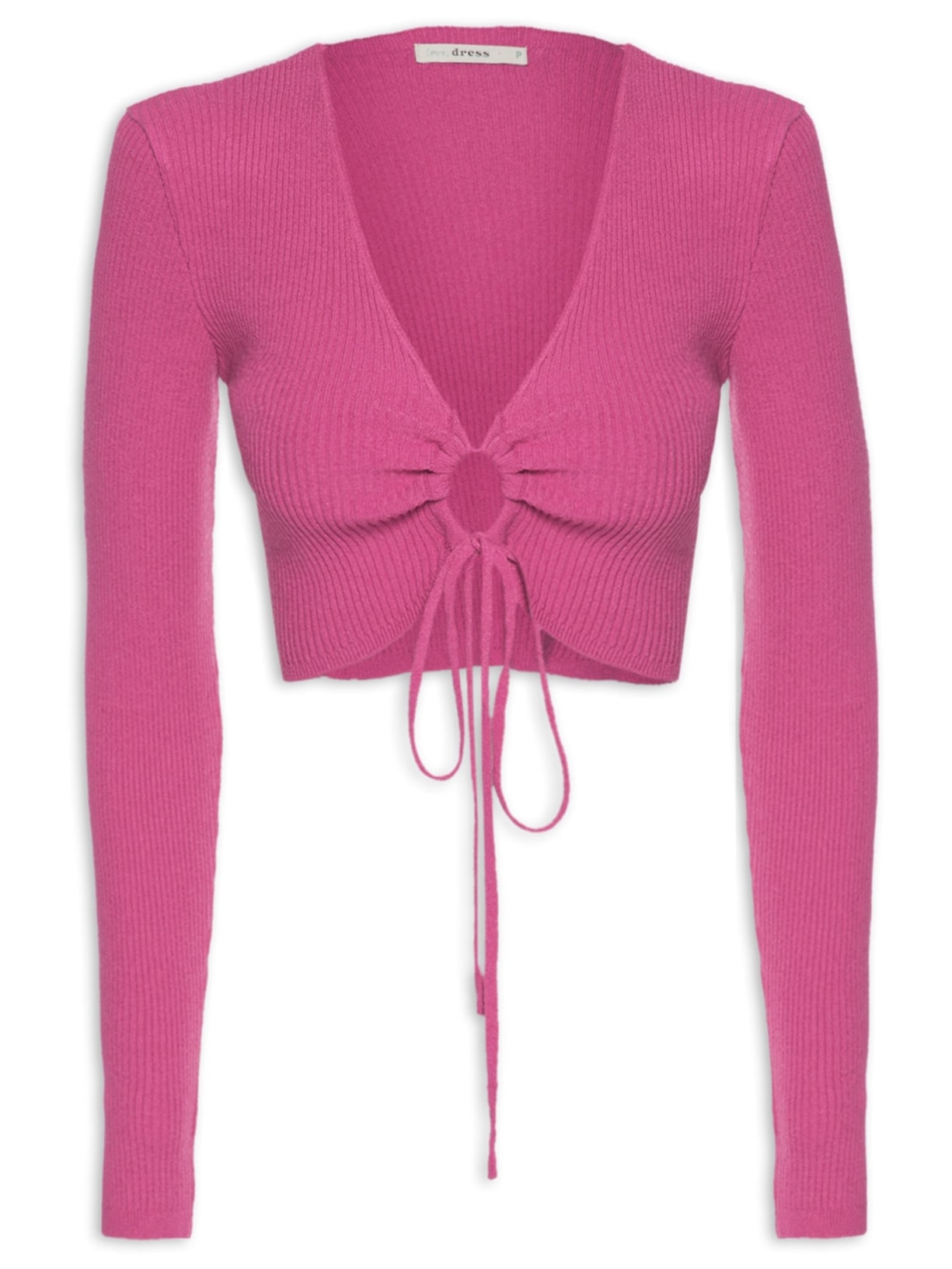 Blusa Franzida Tricot Rosa Dress To