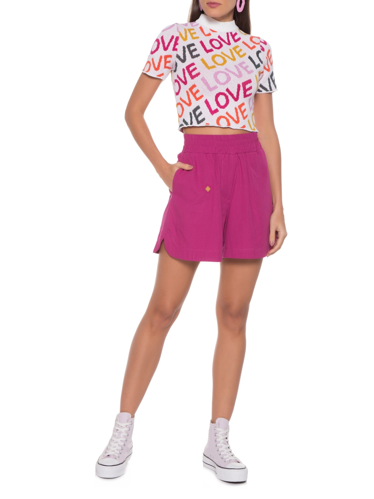 Blusa Jacquard Love Off White Dress To