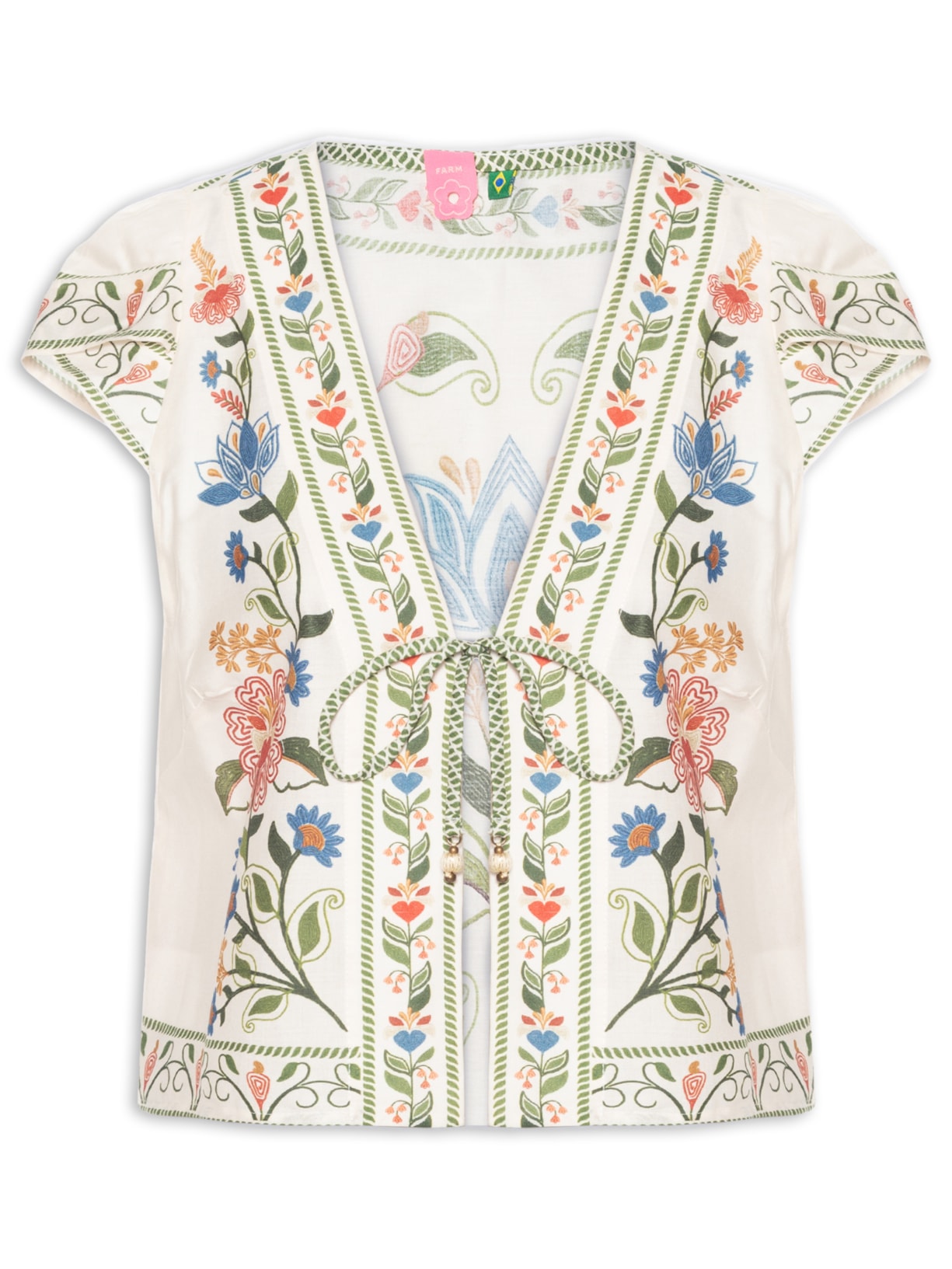 Blusa Jardim Beleza - Branco