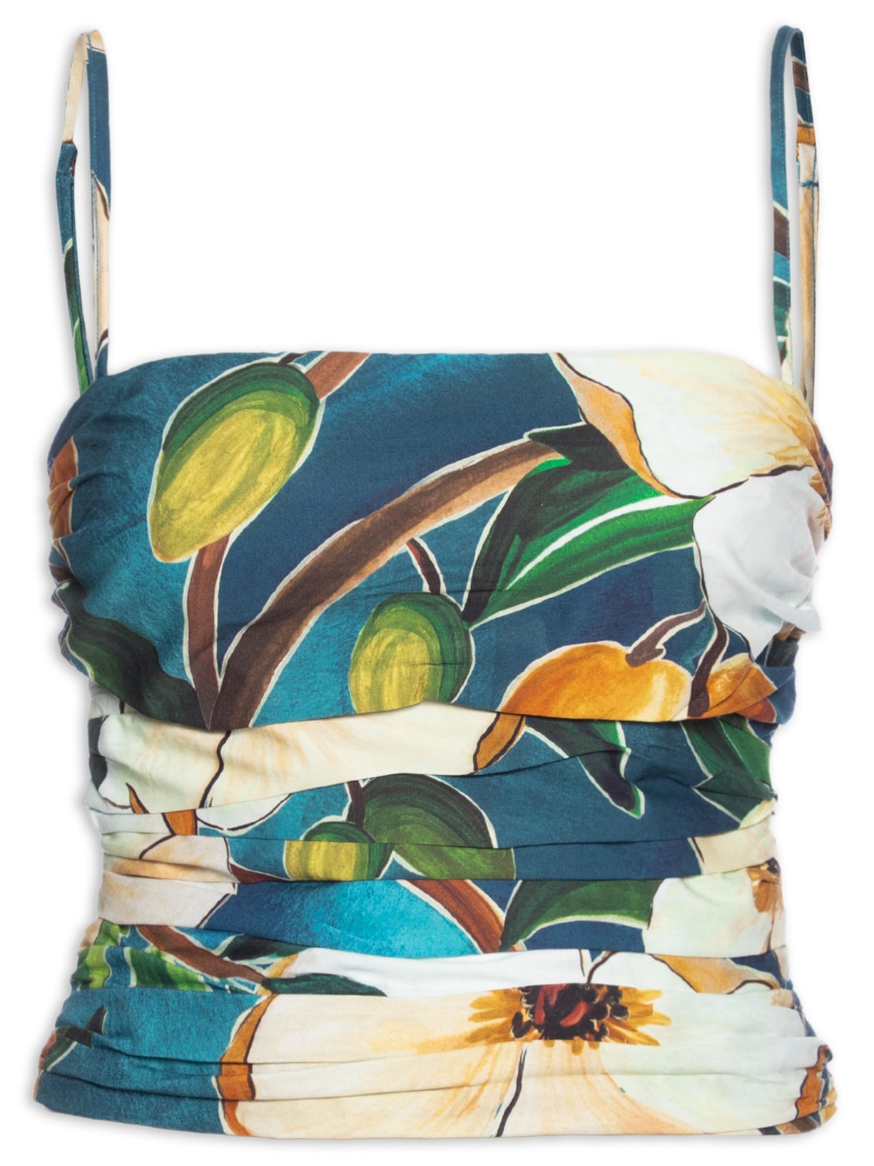 Blusa Jardim Litoral - Azul