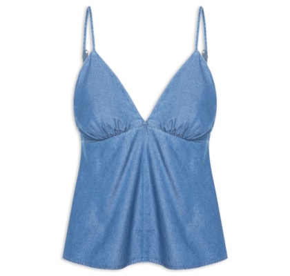 Blusa Jeans Feminina – Azul
