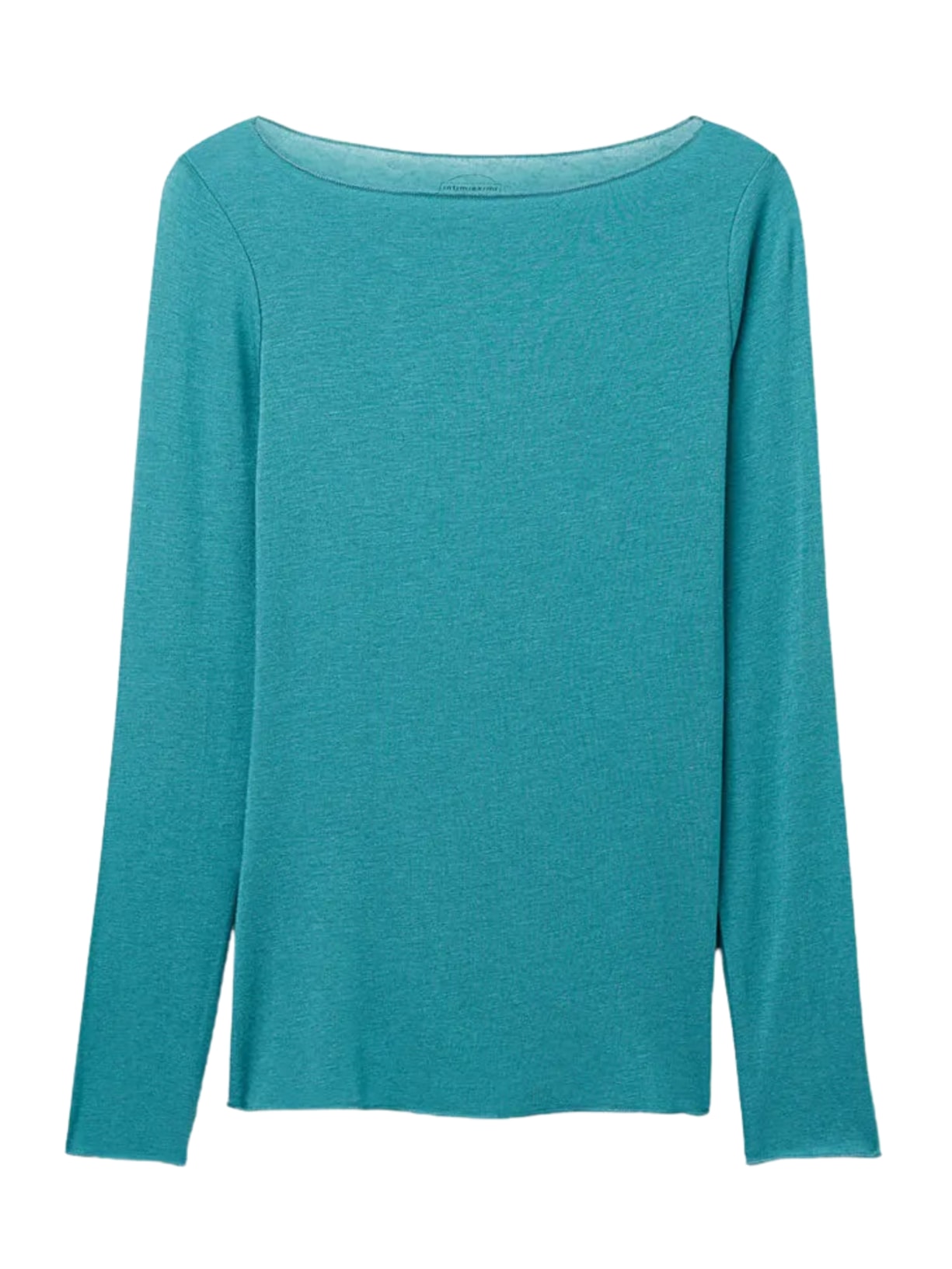 Blusa Manga Comprida Em Cashmere Ultraleve - Azul