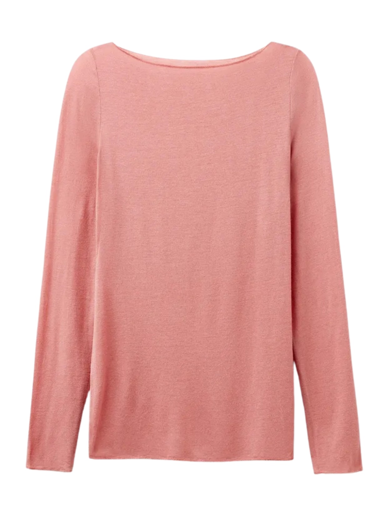 Blusa Manga Comprida Em Cashmere Ultraleve - Rosa