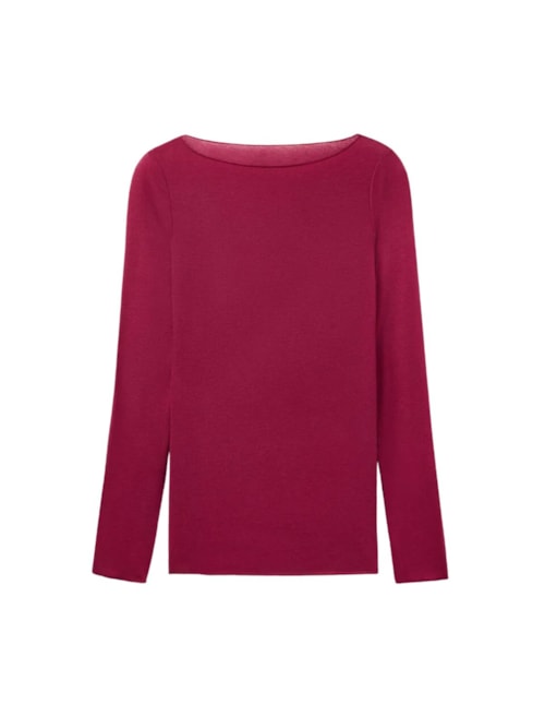 Blusa Manga Comprida Em Cashmere Ultralight - Vermelho