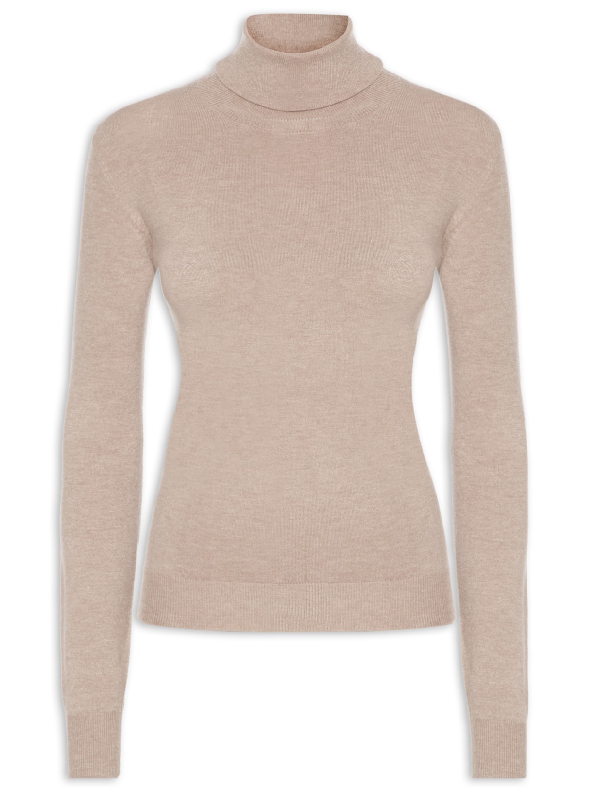 Blusa Manga Longa Blend Cashmere Bege Market 33