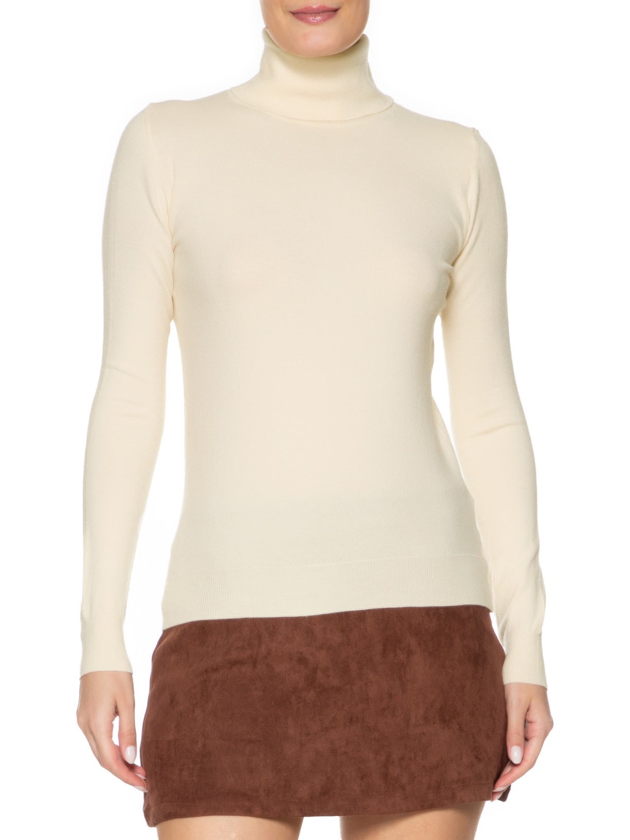 Blusa Manga Longa Blend Cashmere Off White Market 33