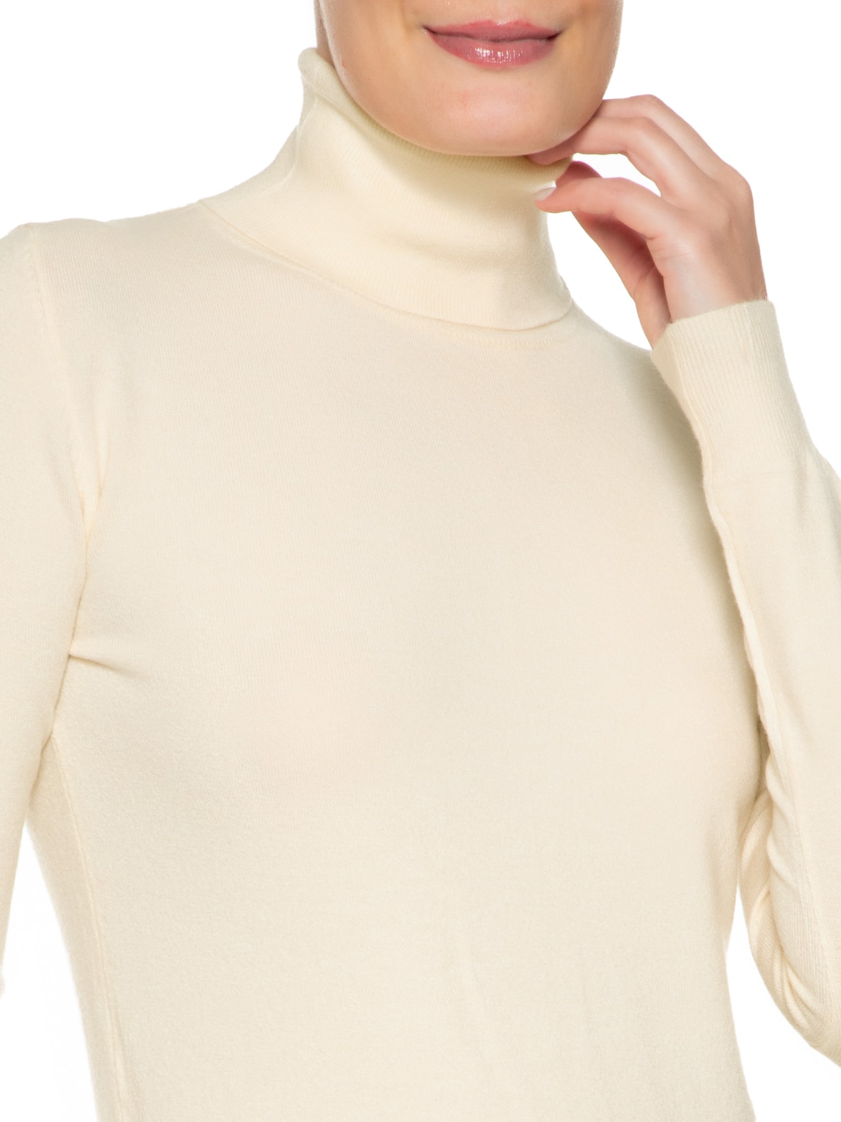 Blusa Manga Longa Blend Cashmere Off White Market 33