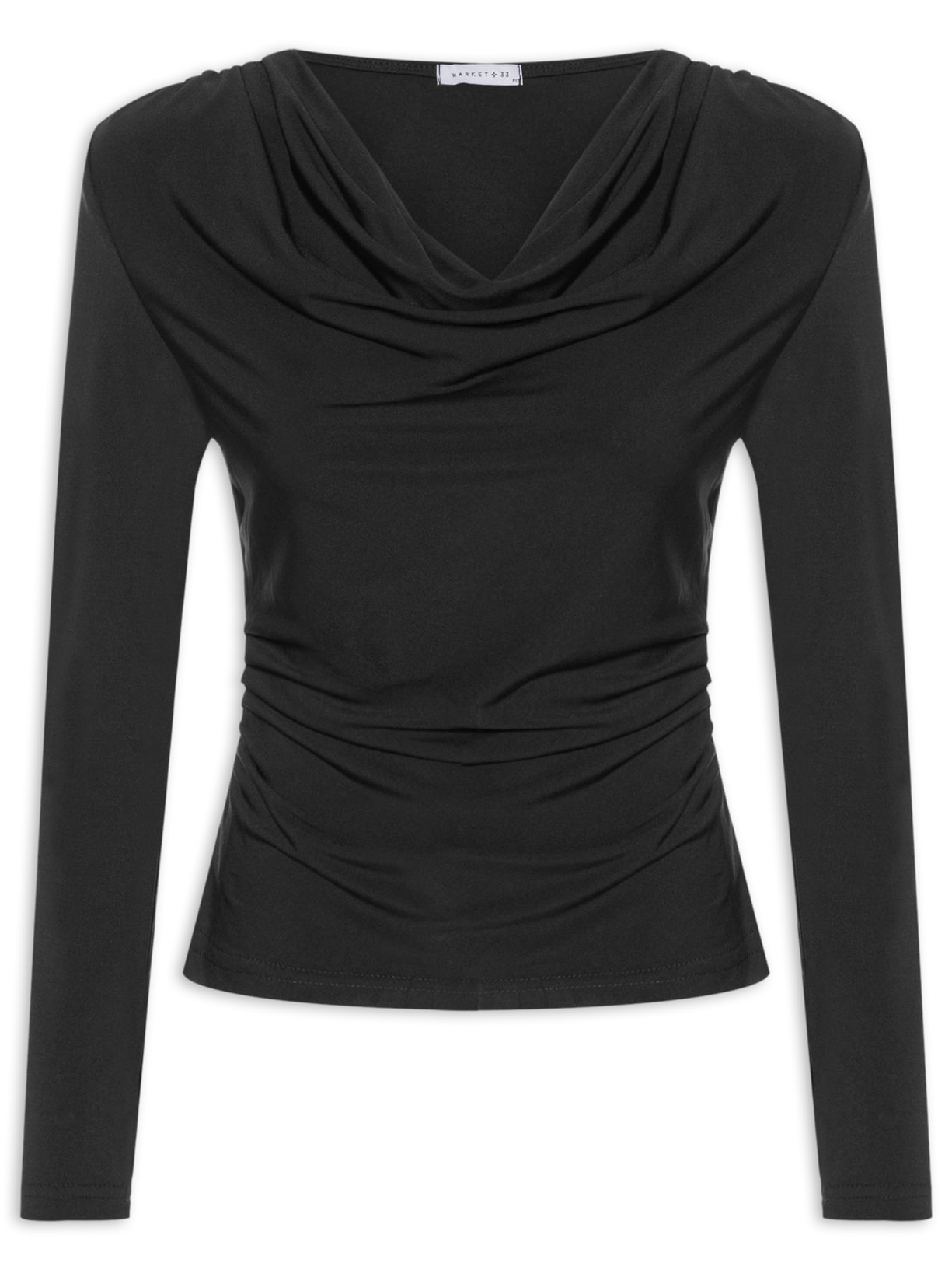 Blusa Manga Longa Feminina Degagê - Preto