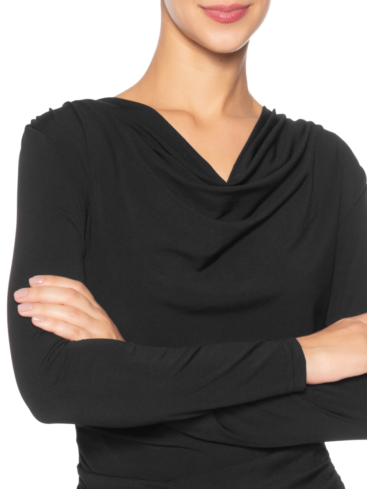 Blusa Manga Longa Feminina Degagê Preto Market 33