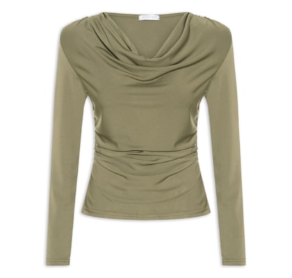 Blusa Manga Longa Feminina Degagê - Verde