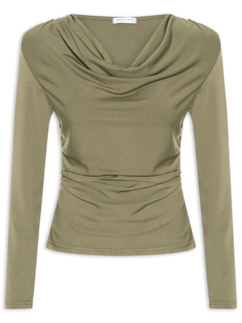 Blusa Manga Longa Feminina Degagê - Verde
