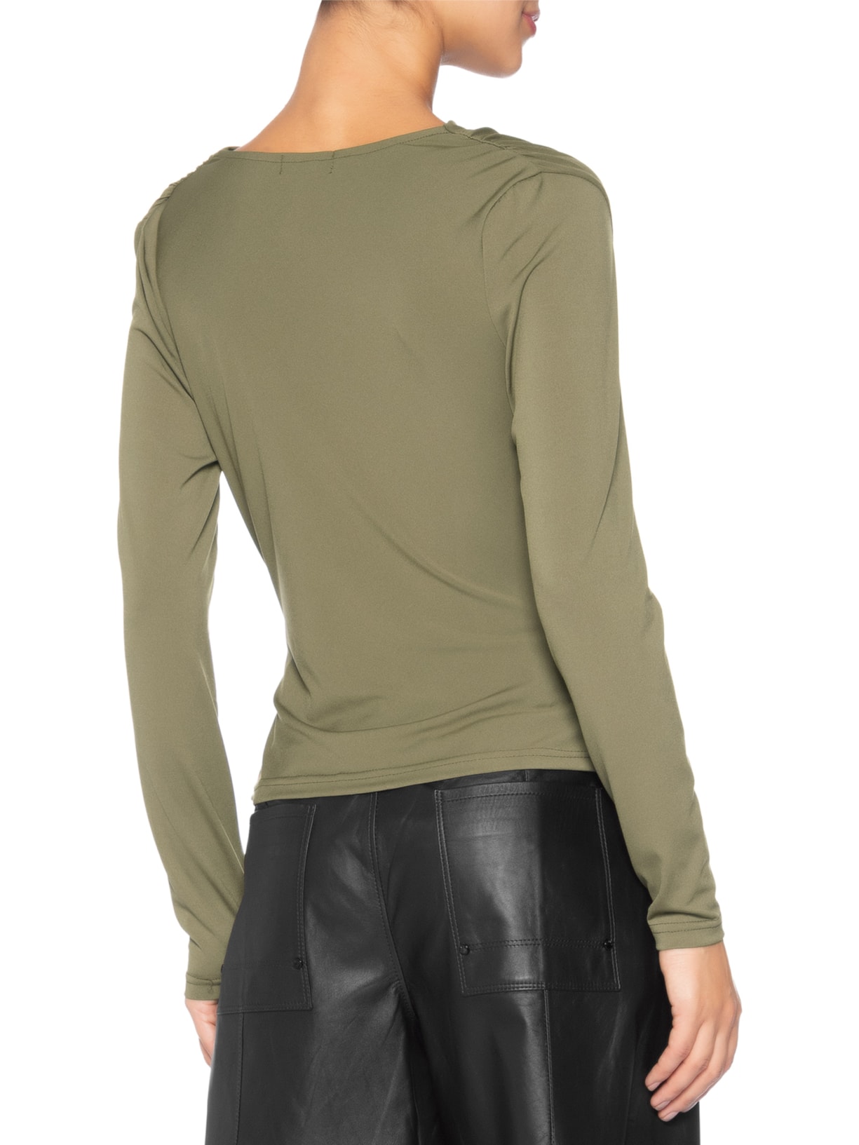 Blusa Manga Longa Feminina Degagê Verde Market 33