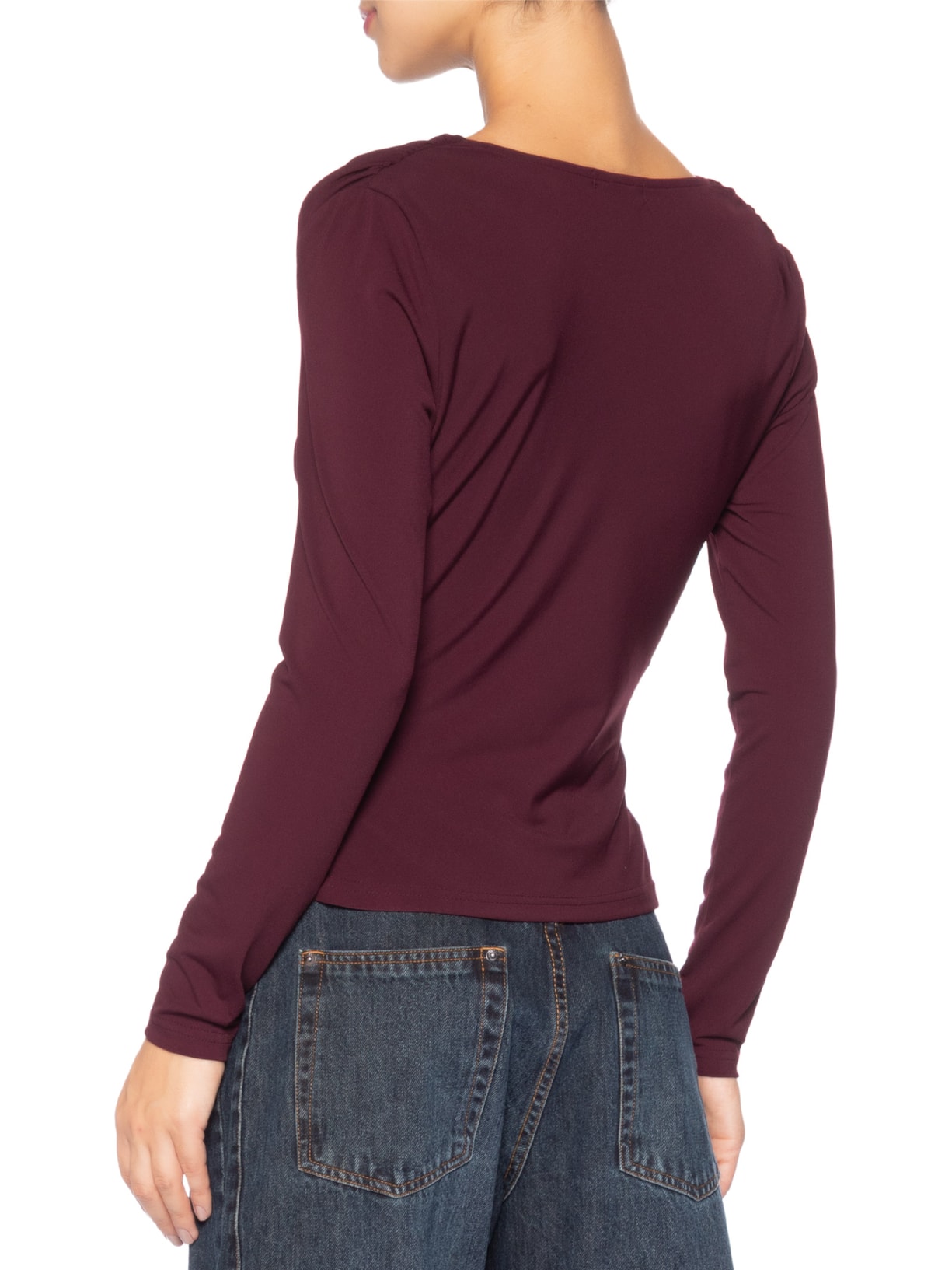 Blusa Manga Longa Feminina Degagê Vermelho Market 33