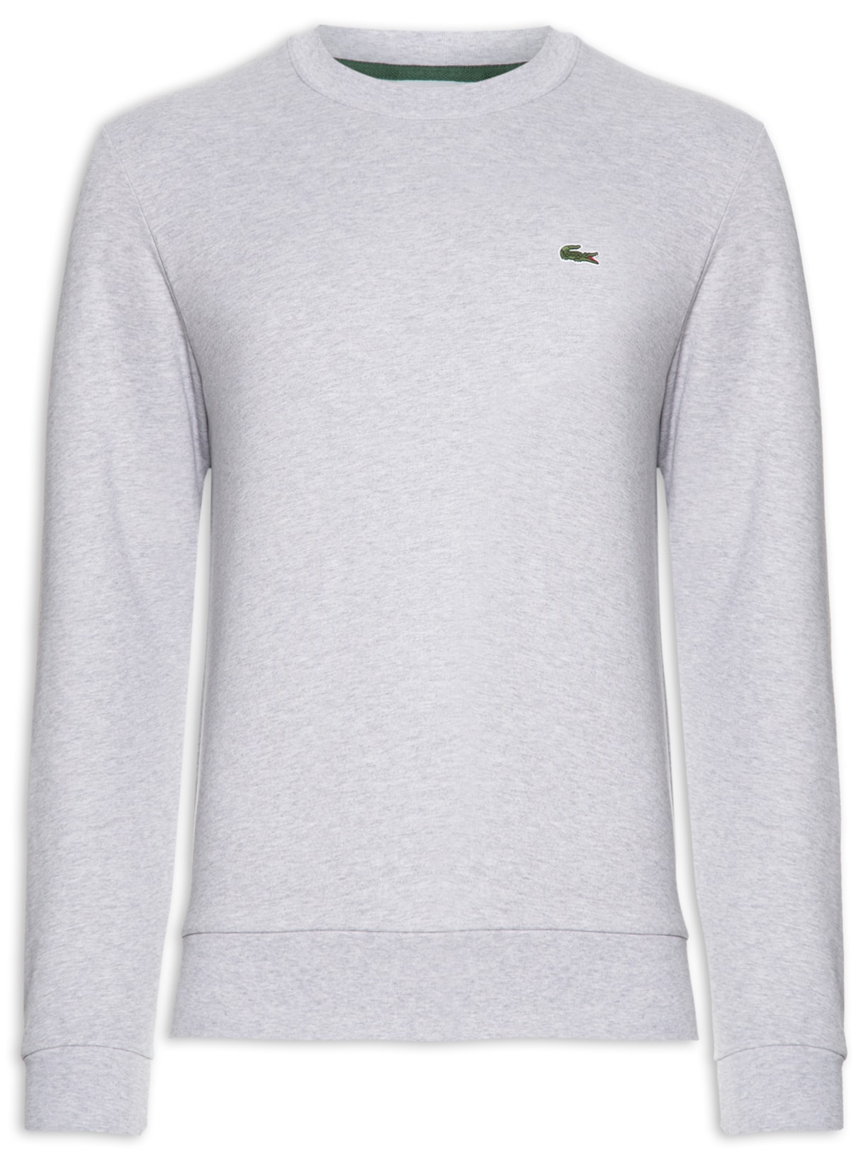 Blusa Masculina Básico Classic Fit Em Algodão Orgânico - Cinza