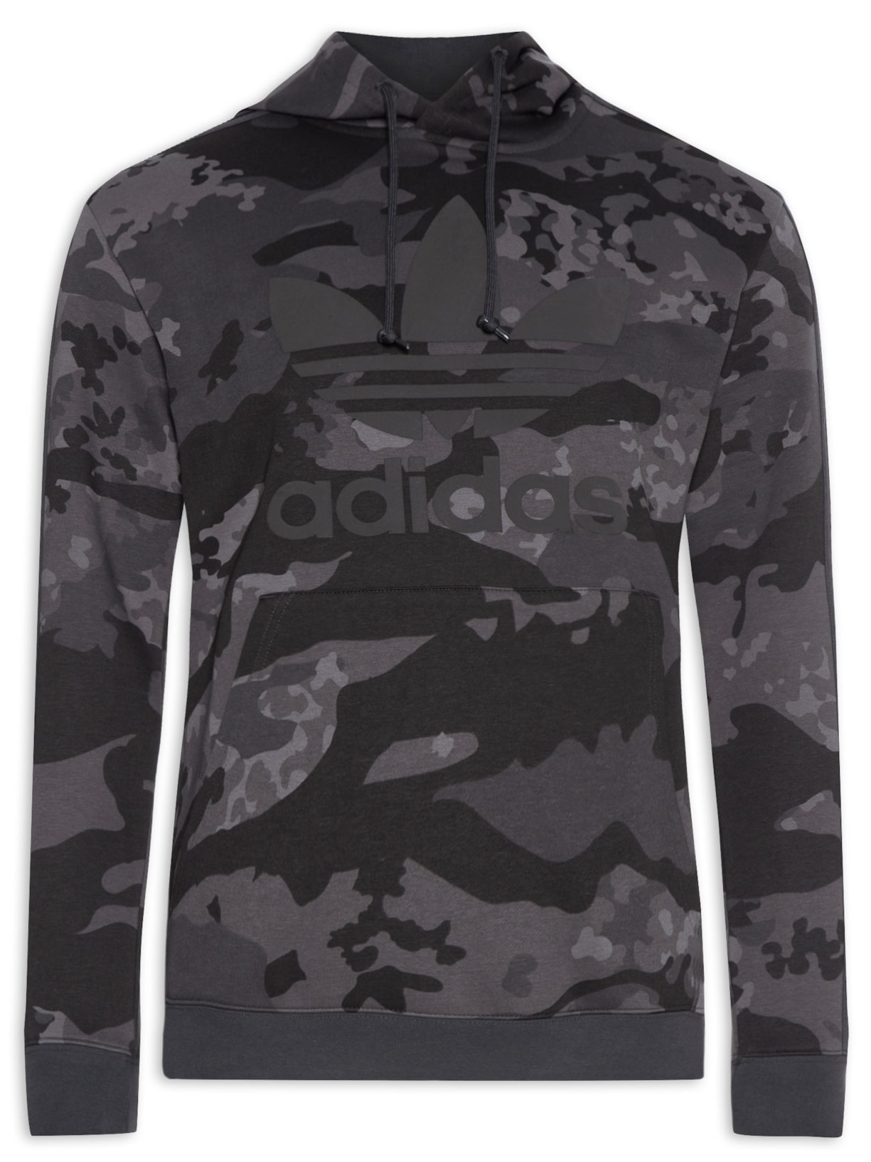 Blusa Masculina Camo Aop Hoddie - Cinza