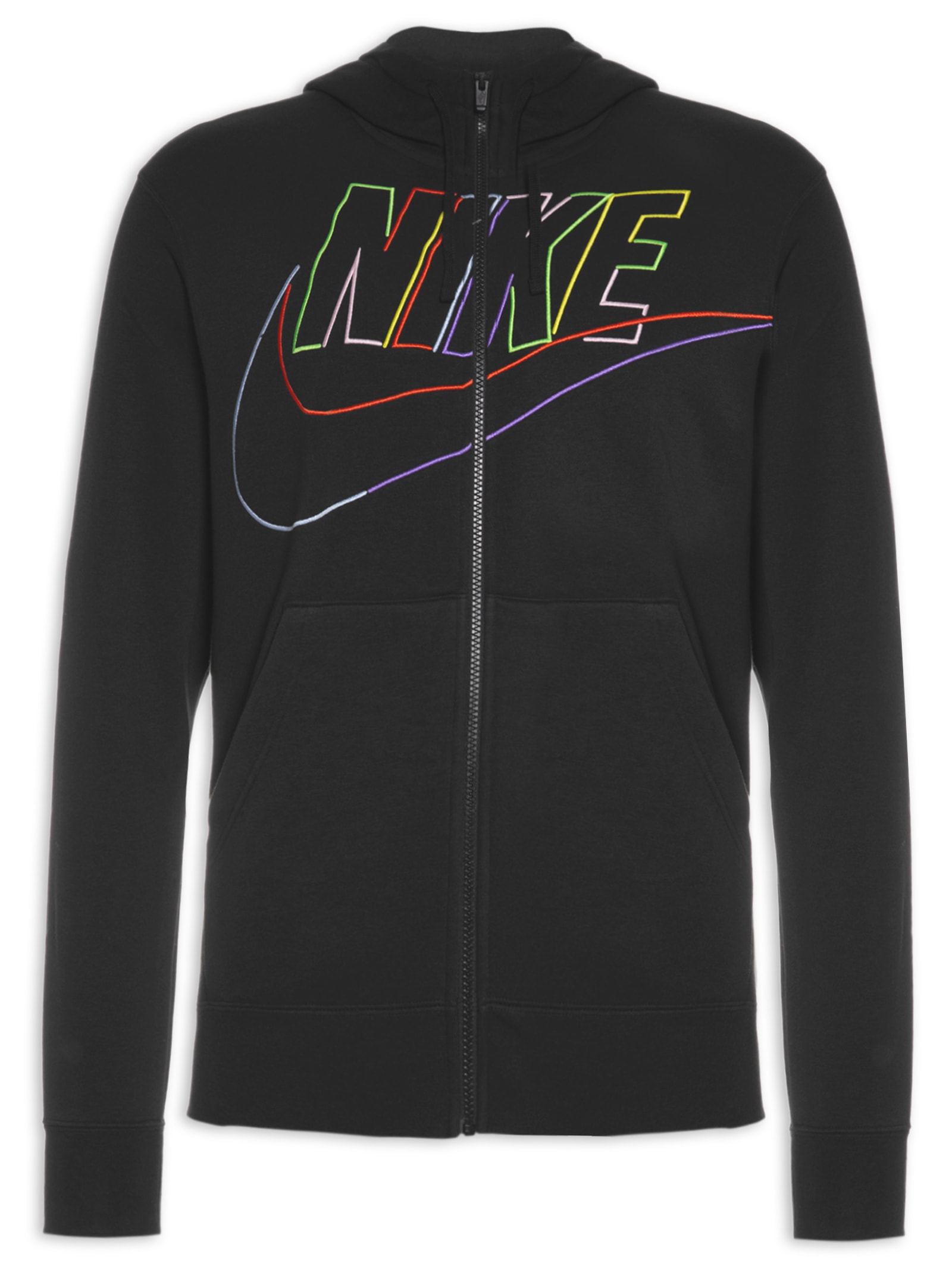 Blusa Masculina Club Bb Fz Hoodie Mcf - Nike - Preto