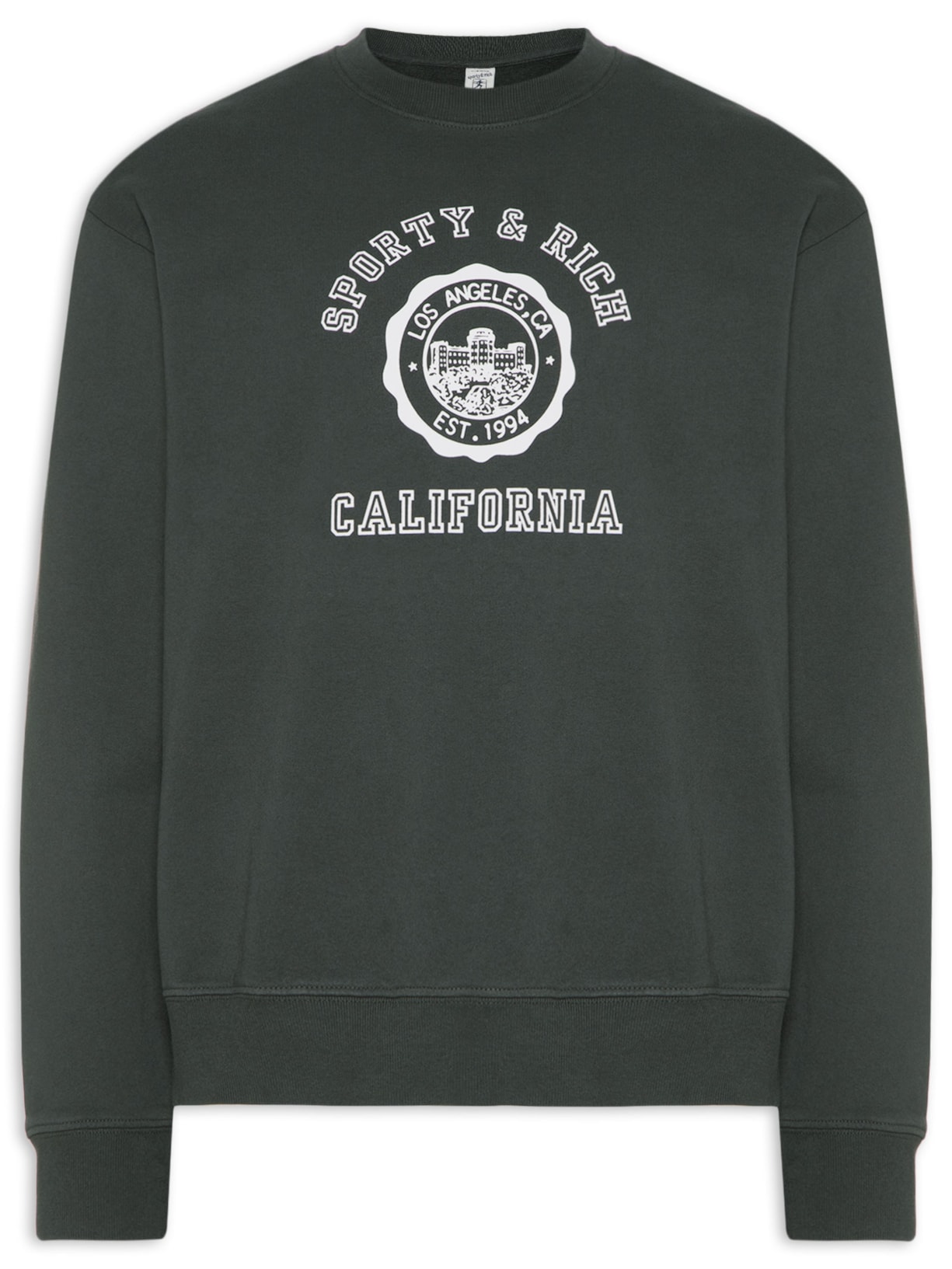 Blusa Masculina De Moletom California Emblem Crewneck Preto Sporty & Rich