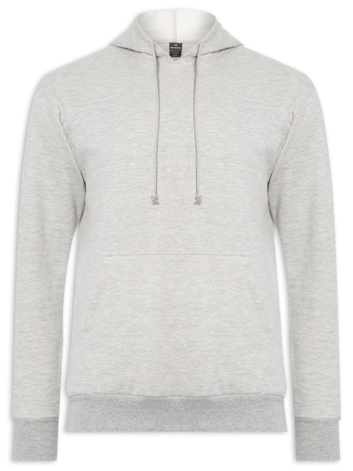 Blusa Masculina de Moletom Cinza  Hering