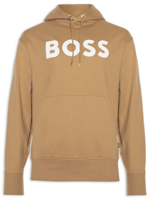 Blusa Masculina de Moletom com Gorro Sullivan - Bege