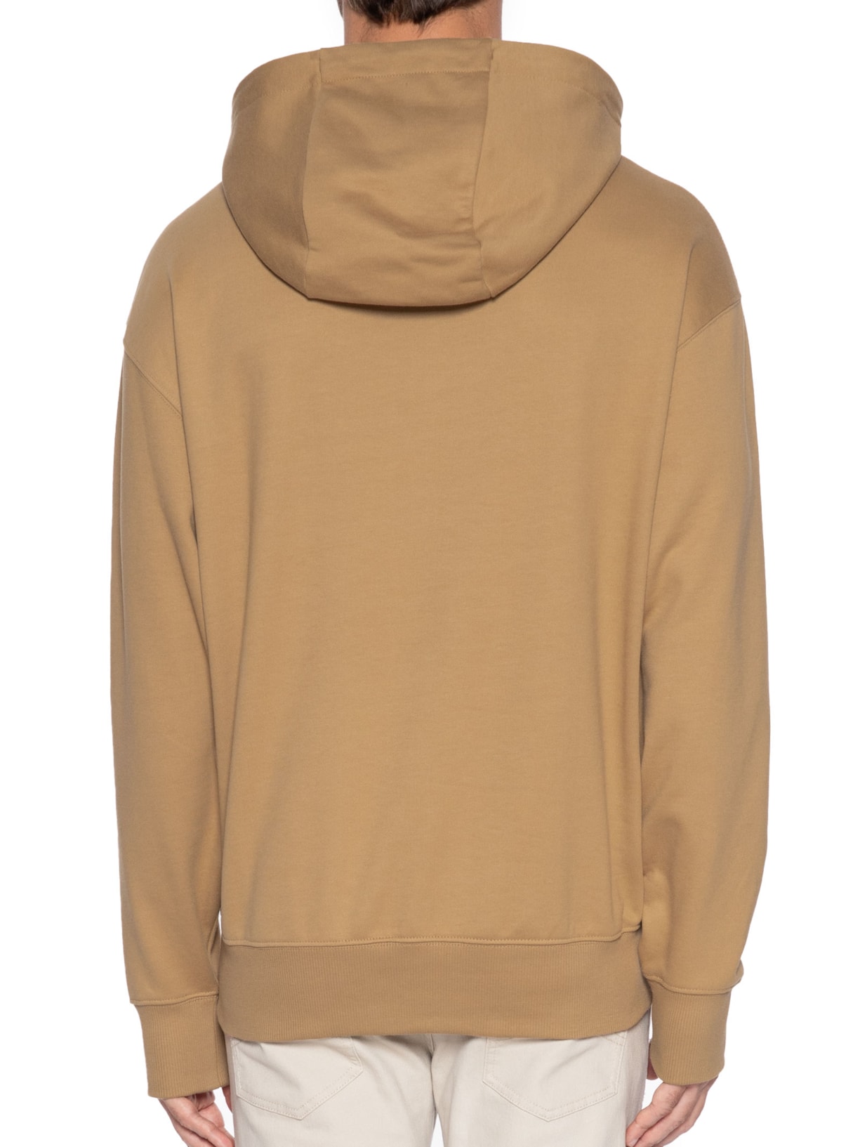 Blusa Masculina de Moletom com Gorro Sullivan Bege Boss