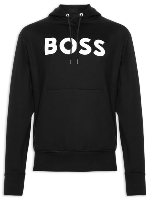 Blusa Masculina de Moletom com Gorro Sullivan - Preto