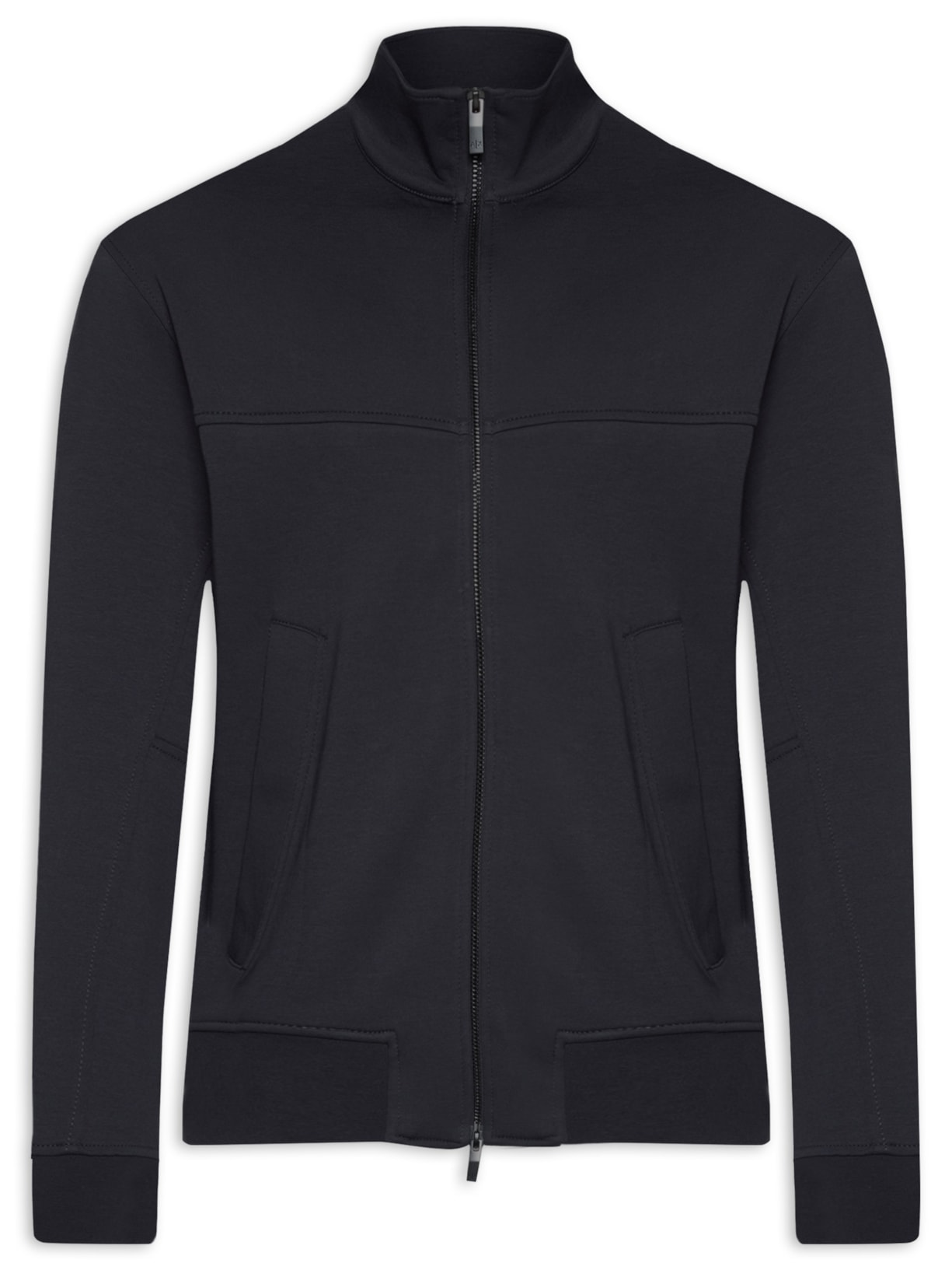 Blusa Masculina de Moletom com Zíper - Azul