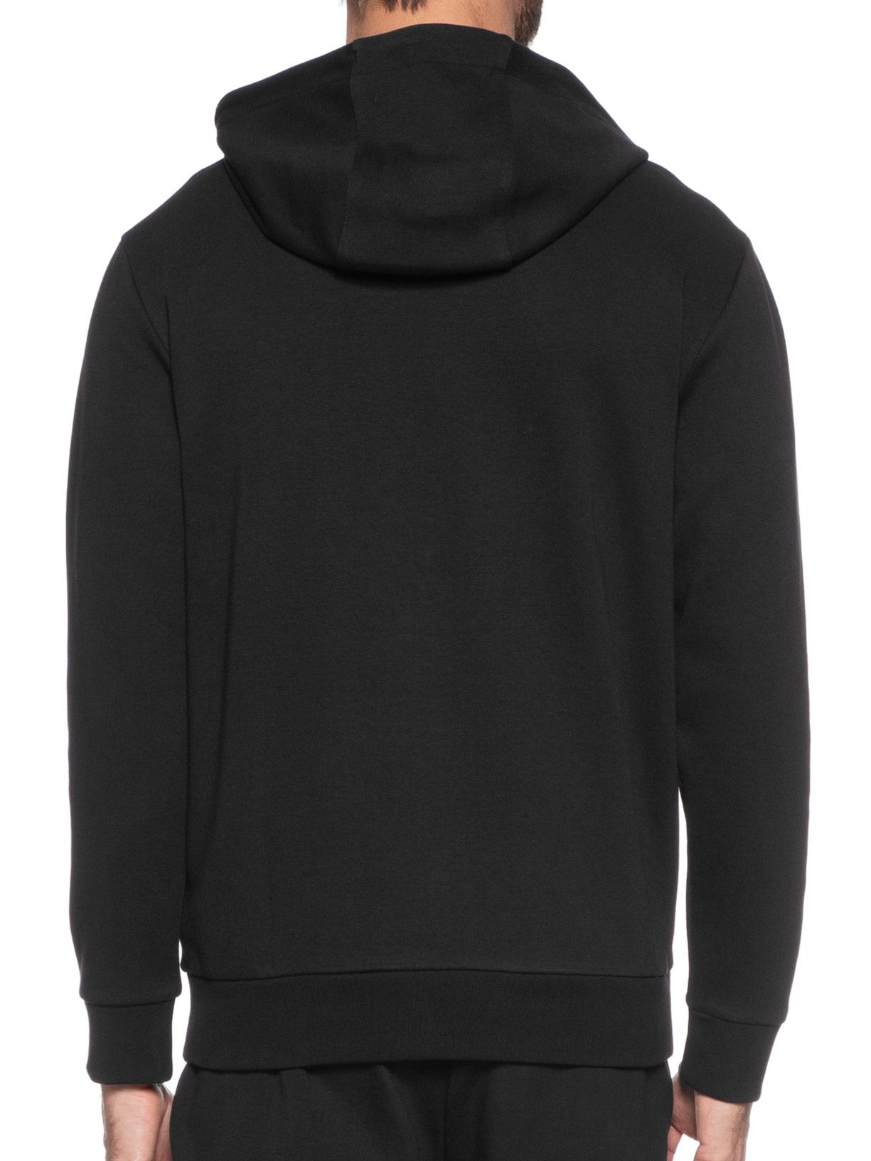 Blusa Masculina de Moletom com Zíper e Capuz C-Spence Preto Boss