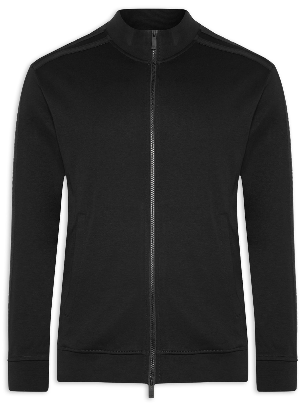 Blusa Masculina de Moletom com Zìper - Preto