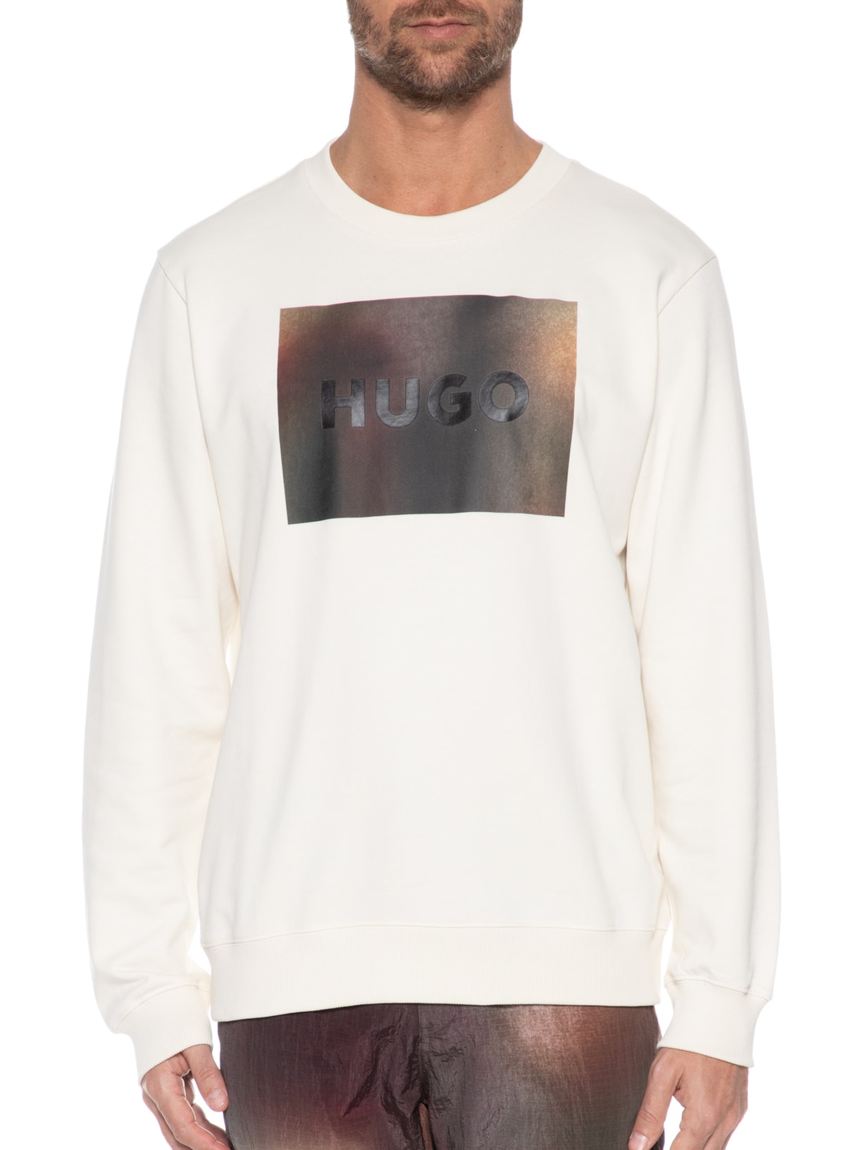 Blusa Masculina De Moletom Duragol 232 Bege Hugo