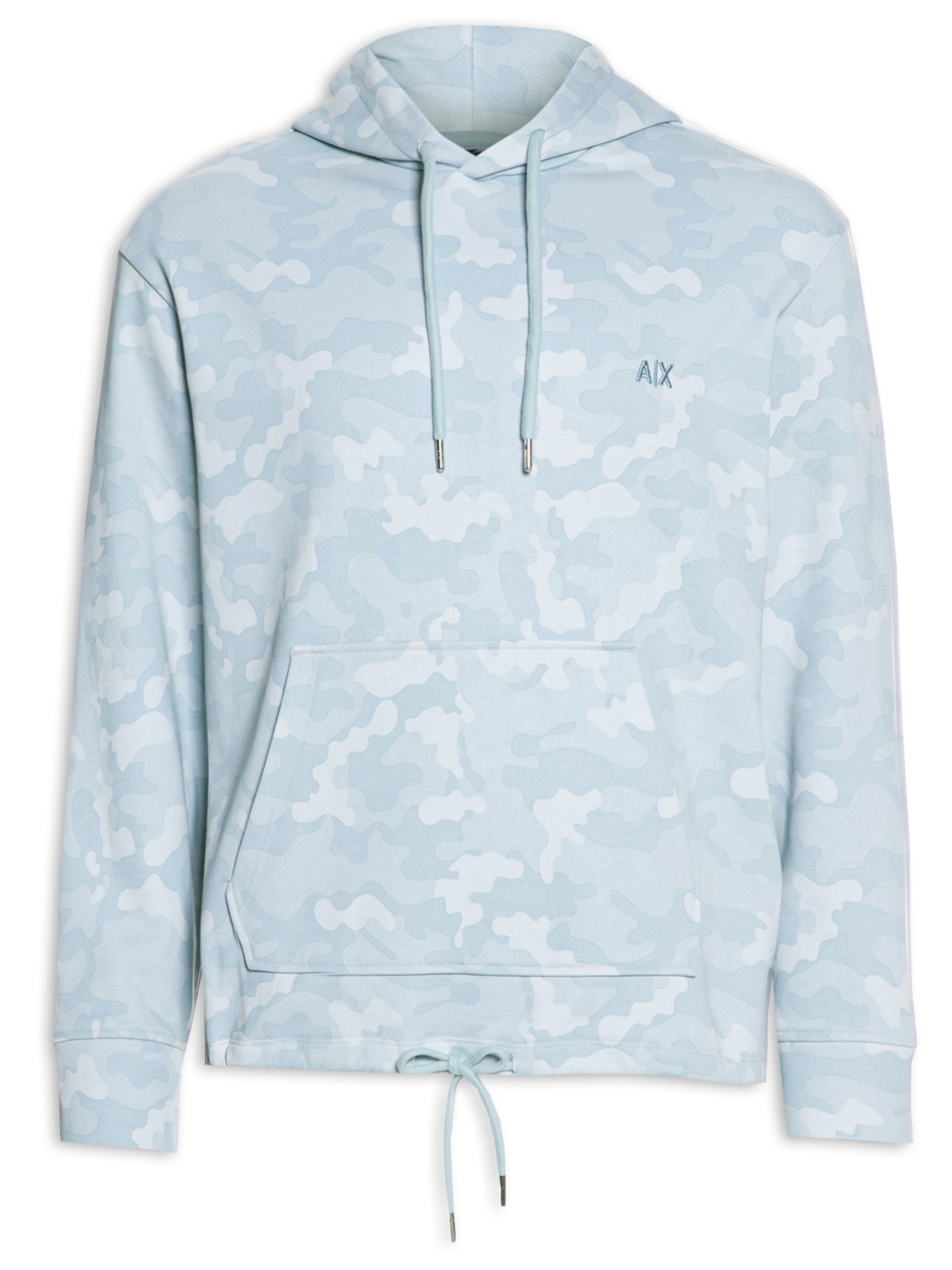 Blusa Masculina De Moletom Estampada - Azul