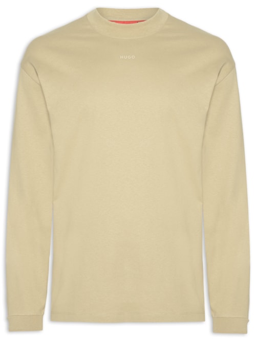 Blusa Masculina De Moletom Gola Careca Daposo - Bege