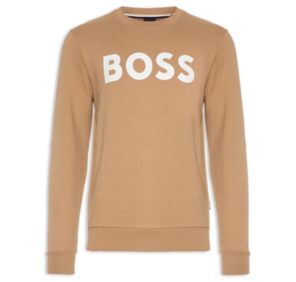 Blusa Masculina de Moletom Gola Careca Soleri - Bege