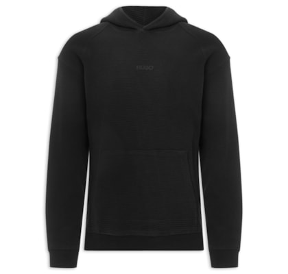 Blusa Masculina De Moletom Hooded Dafflono - Preto