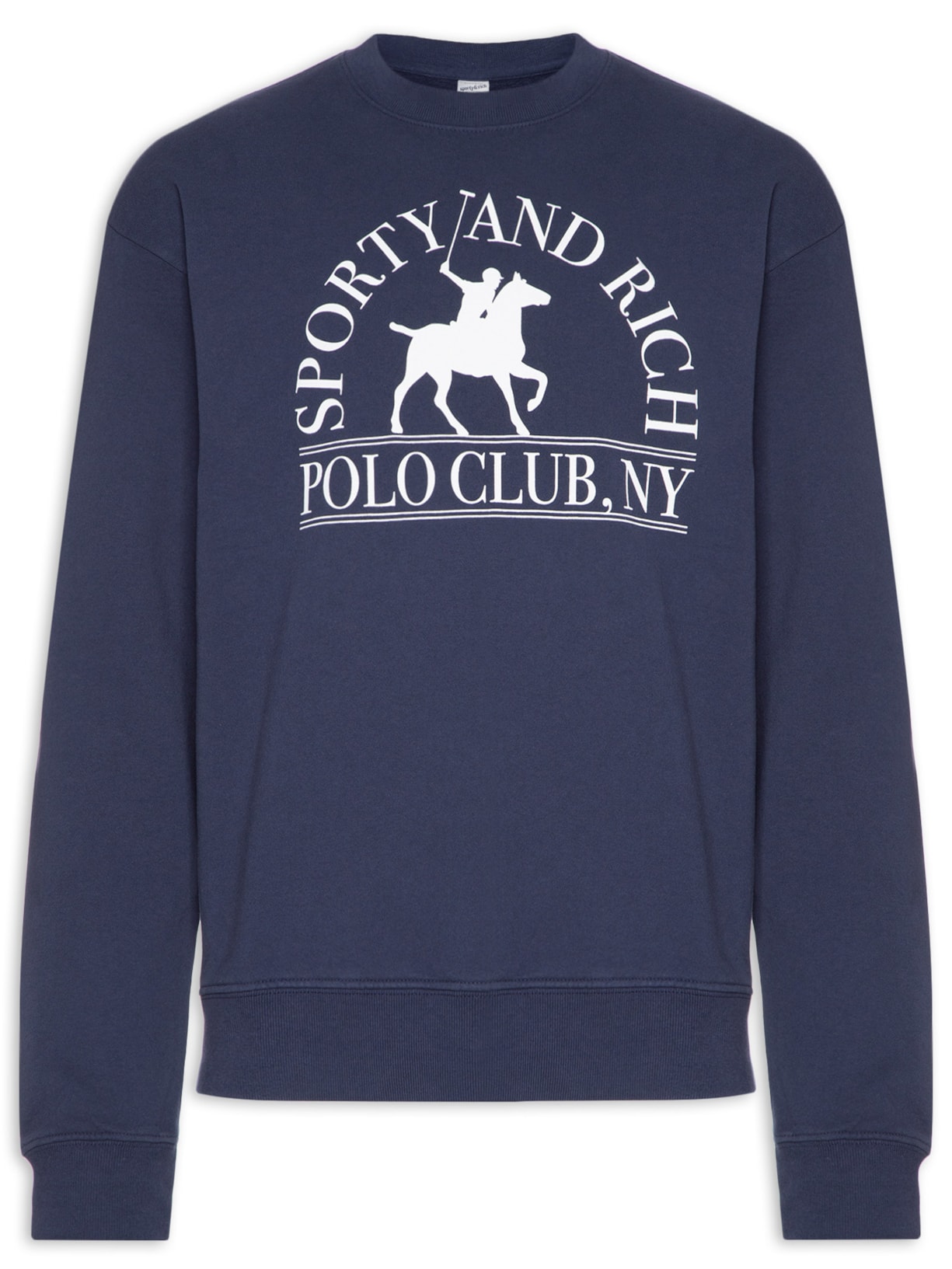 Blusa Masculina De Moletom Polo Club Crewneck - Azul