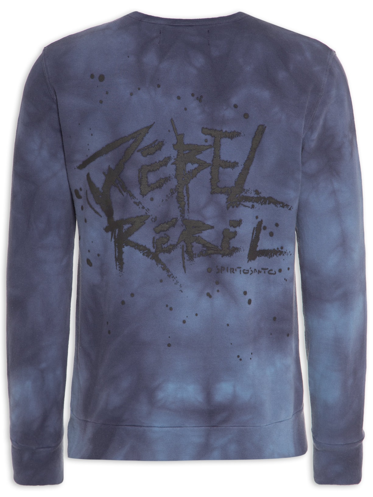 Blusa Masculina De Moletom Rebel Lavado Azul Spirito Santo