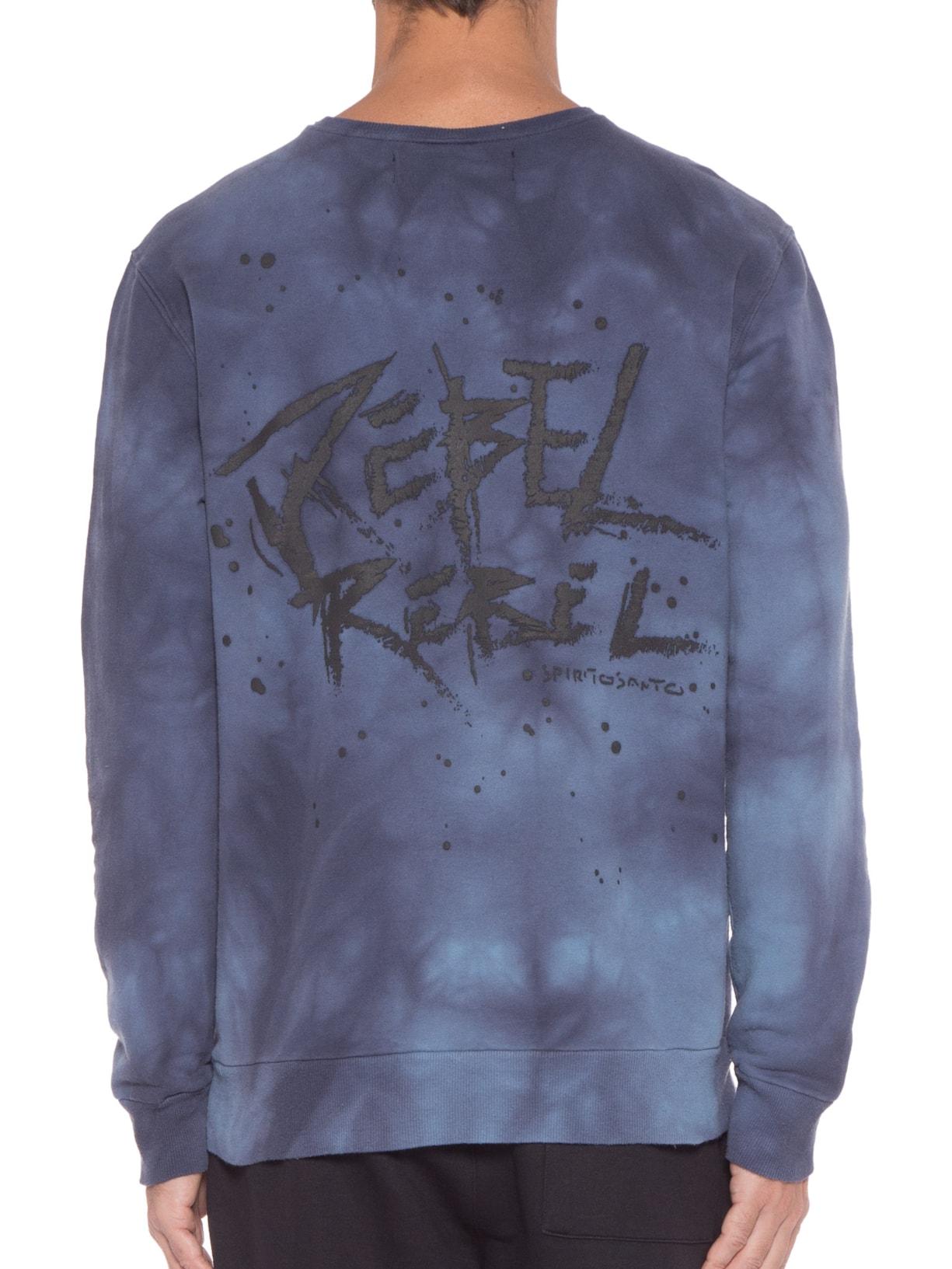 Blusa Masculina De Moletom Rebel Lavado Azul Spirito Santo