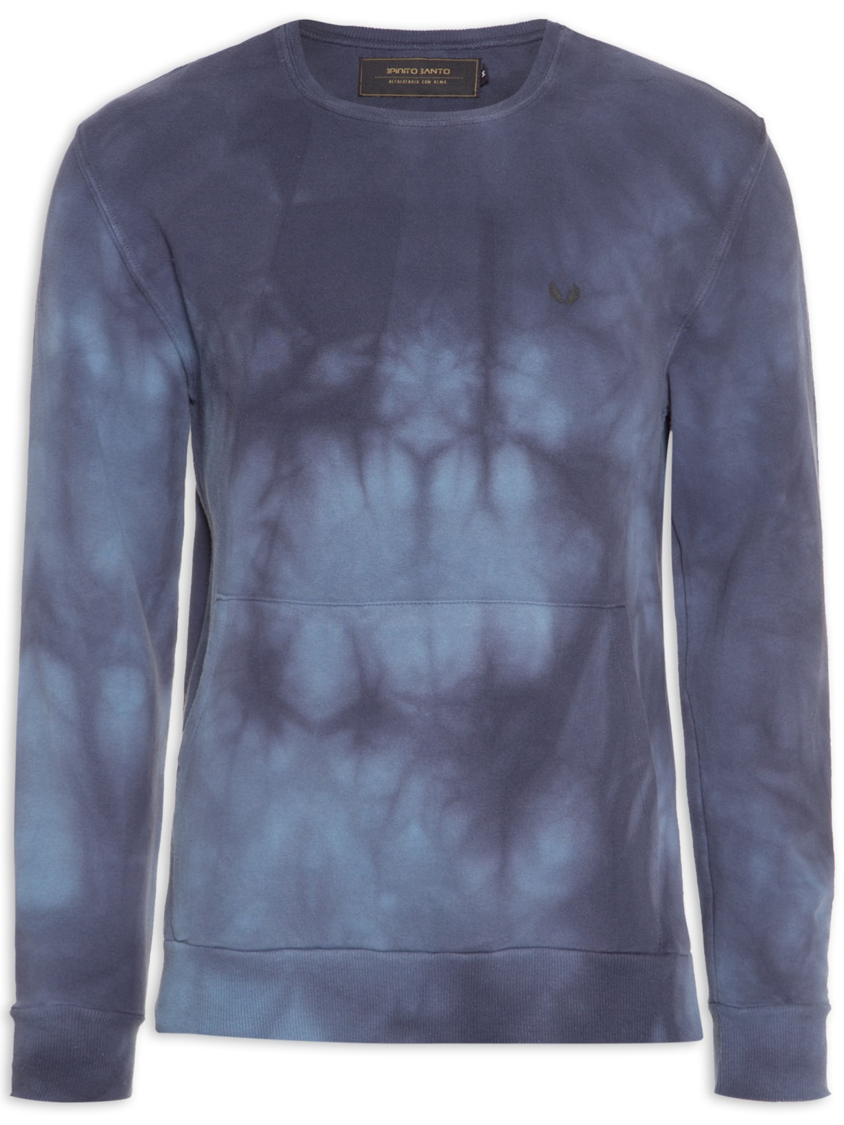 Blusa Masculina De Moletom Rebel Lavado Azul Spirito Santo