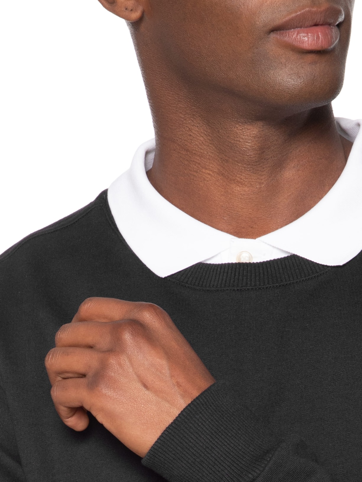 Blusa Masculina De Moletom Regular Fit Básico Graphic Crew Preto Tommy Jeans