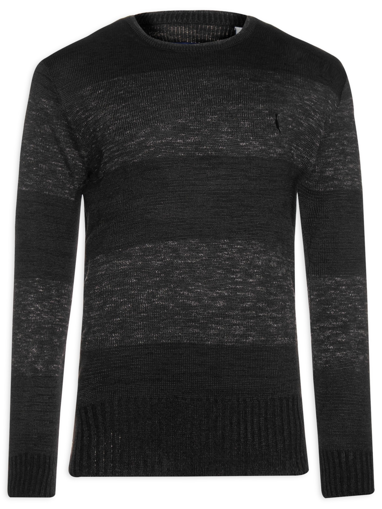 Blusa Masculina De Tricot Listra Flame - Cinza