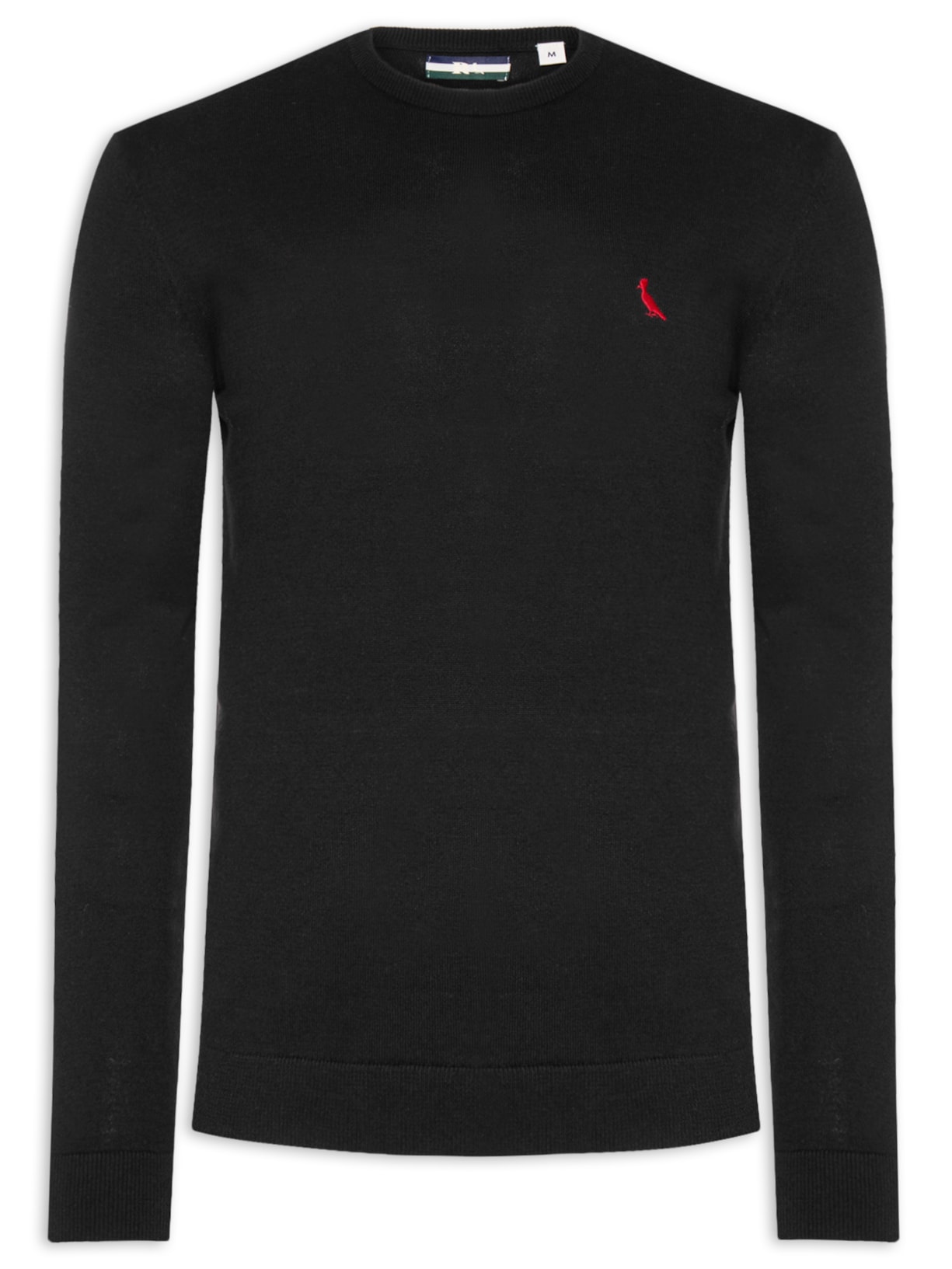 Blusa Masculina de Tricot Red Bird - Preto