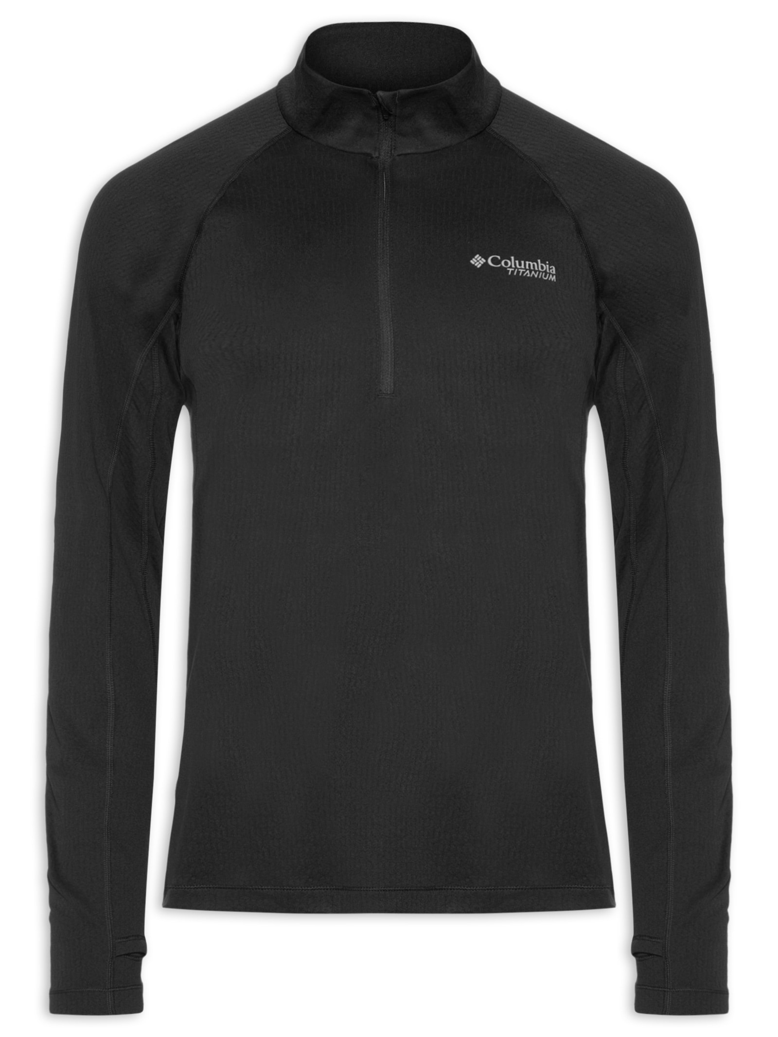Blusa Masculina Driventure Half Zip - Preto - Columbia
